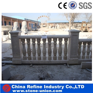 Modern Pillar Designs, Wholesale White Marble Palisade, Garden Ornament,China White Marble Stone Bridges,Guangxi White Marble Garden Boulders