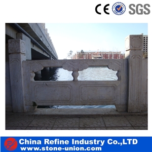 Modern Pillar Designs, Wholesale White Marble Palisade, Garden Ornament,China White Marble Stone Bridges,Guangxi White Marble Garden Boulders