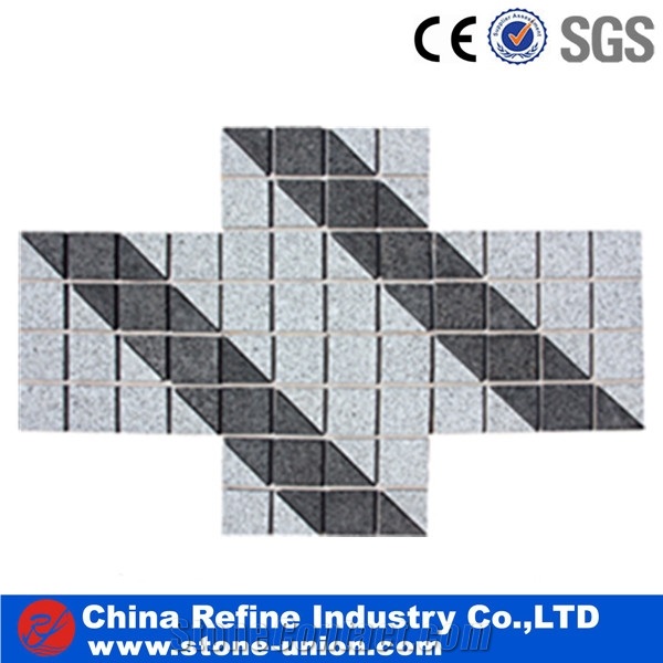 Multicolor Pavestone, Natural Granite Pavers , Granite Pavers & Paving Stone & Granite Tiles for Exterior Construction , Granite Tiles New Pattern Cubes