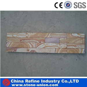 Multicolor Sandstone Cultured Stone , Sandstone Wall Covering & Wall Panel & Sandstone Tiles & Colorful Sandstone Paving Stone & Natural Stone Tile