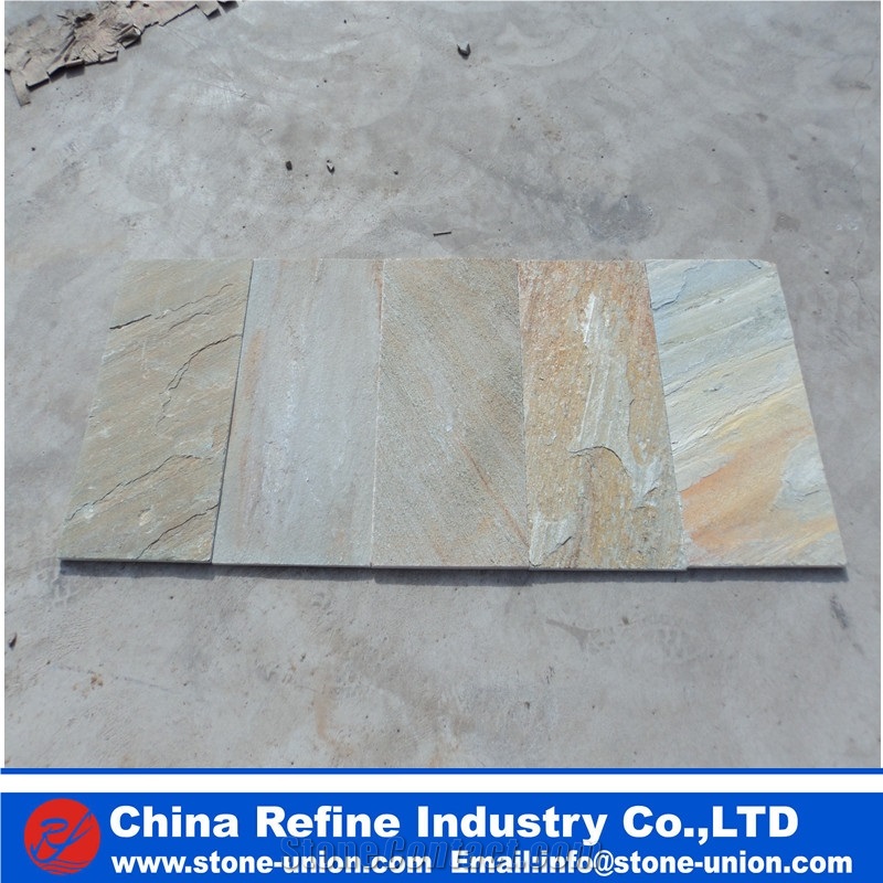 Natural Beige Slate Stones for Wall Tiles,On Sale China Slate Cultured Stone, Wall Cladding, Stacked Stone Veneer Clearance, Manufactured Stone Veneer