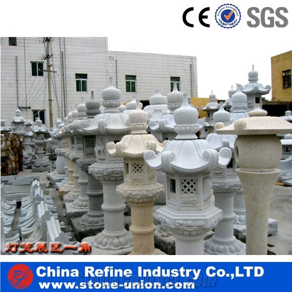 Natural Granite Japanese Garden Stone Lantern,Natural Stone Grey Granite Lanterns,Antique Japanese Stone Lantern,Garden Outdoor Granite Lantern