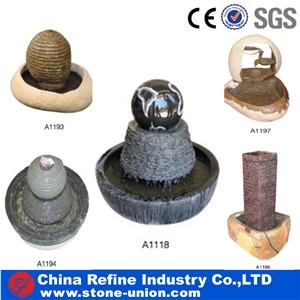 Natural Stone Granite Fountains,Outdoor Stone Fountains,Rolling Ball Fountains,Sculptured Fountains