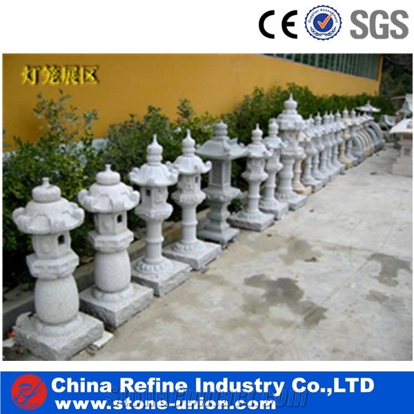 New Design Japanese Stone Lanterns, Grey Granite Lanterns,Stone Lantern Sculpture,China Grey Granite Lanterns,Japanese Style Outdoor Stone Lanterns,Handcarved Garden Lamps