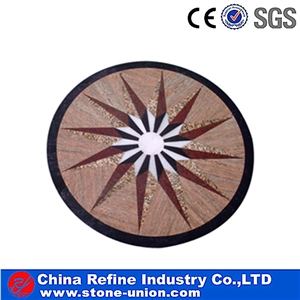 New Fashaion Marble Waterjet Inlay Medallion,Round Waterjet Inlay Patterns & Medallions,Marble Floor Medallions Patterns