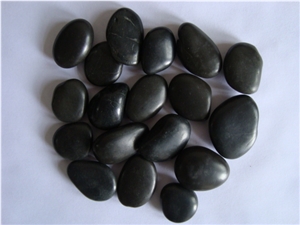 Polished Black Pebble and Pebble Stone, River Stone, Natural Pebbles,River Stone,Flat River Pebbles,Pebble Walkway