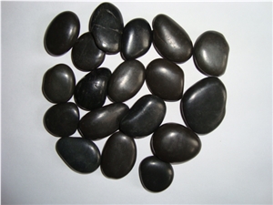 Polished Black Pebble and Pebble Stone, River Stone, Natural Pebbles,River Stone,Flat River Pebbles,Pebble Walkway