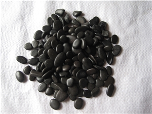 Polished Black Pebble and Pebble Stone, River Stone, Natural Pebbles,River Stone,Flat River Pebbles,Pebble Walkway