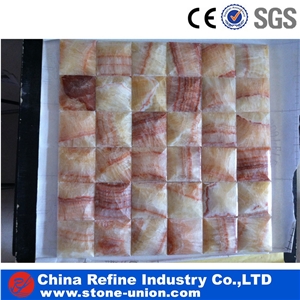 Premium Polished Jade Stone Mosaic & Yellow Onyx Mosaic & Rosin Onyx Mosaic , Yellow Onyx Tiles & Yellow Mosaic Tile Wall Panel & Onyx Mosaic Decoration
