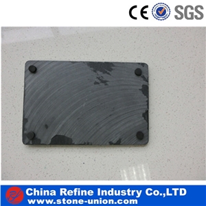 Premium Tableware for Party, Western Style Slate Dish , Black Table Accessories , Stone Trays