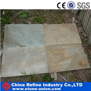 Rectangular Rusty Slate Natural Surface Cultured Stone, China Rusty Brown Slate Cultured Stone, Wall Cladding, Stacked Stone Veneer, Manufactured Stone Veneer