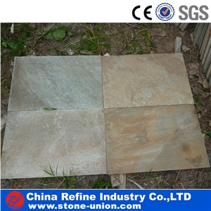 Rectangular Rusty Slate Natural Surface Cultured Stone, China Rusty Brown Slate Cultured Stone, Wall Cladding, Stacked Stone Veneer, Manufactured Stone Veneer