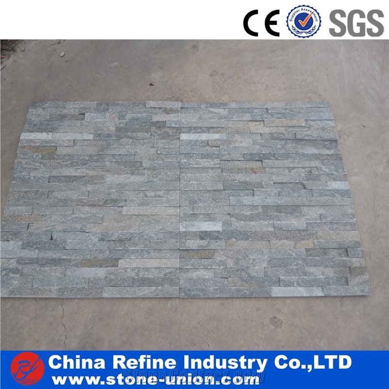 Rectangular Rusty Slate Natural Surface Cultured Stone, China Rusty Brown Slate Cultured Stone, Wall Cladding, Stacked Stone Veneer, Manufactured Stone Veneer