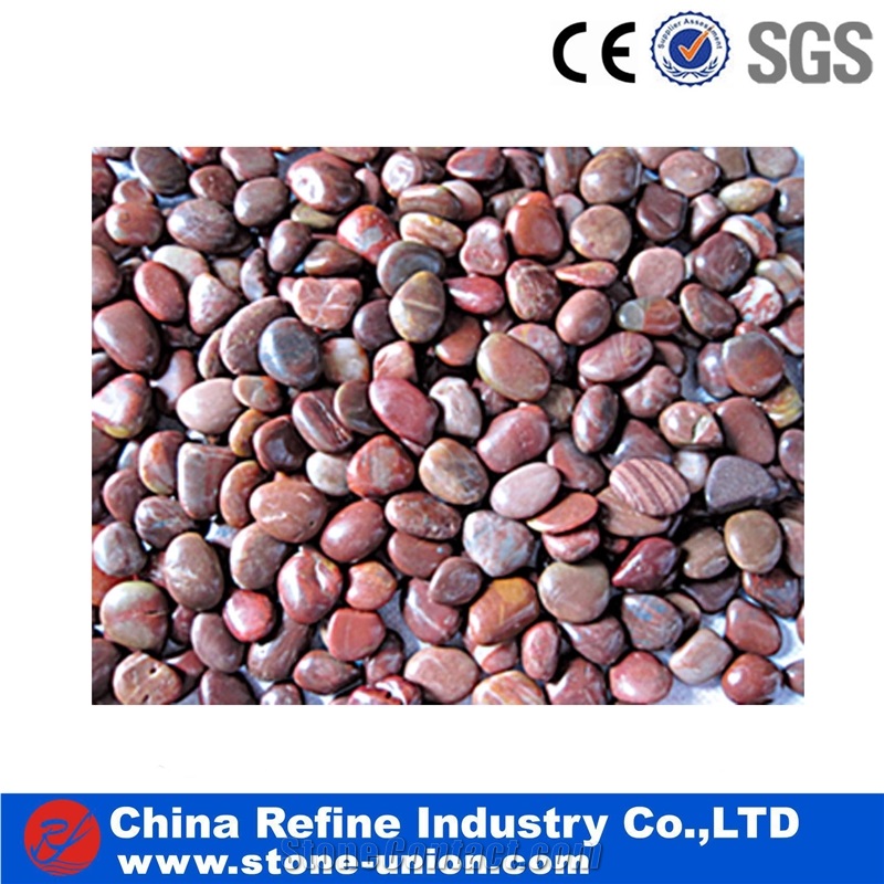 Red Cheap Factory Pebble Walkway