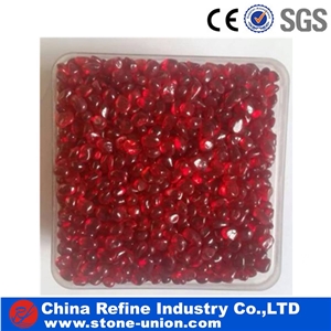 Red Glass Pebble with Lowest Price, Glass Pebbles for Garden,Red Gravel and Pebbles Stone,Glass Stone Gravels, Crushed Glass Chippings