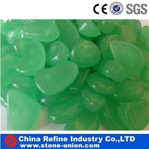 Romantic Glowing Pebble Stone Exporter, Landscaping River Pebble Paving, Glowing in Dark Pebble Stone, Customized Cobbles 3-5cm River Stone