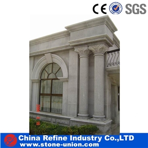 Rome Column, Hunan White Marble Column, Sculptured Columns,Column Pillar Building Material, Beijing White Marble Roman Columns by Handcarved