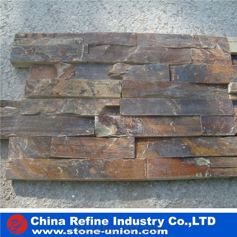 Rusty Panel from China , Rusty Slate Cultured Stone Hot Sale,On Sale China Rusty Quartzite Cultured Stone, Wall Cladding, Stacked Stone Veneer