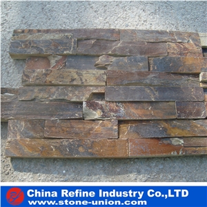 Rusty Panel from China , Rusty Slate Cultured Stone Hot Sale,On Sale China Rusty Quartzite Cultured Stone, Wall Cladding, Stacked Stone Veneer