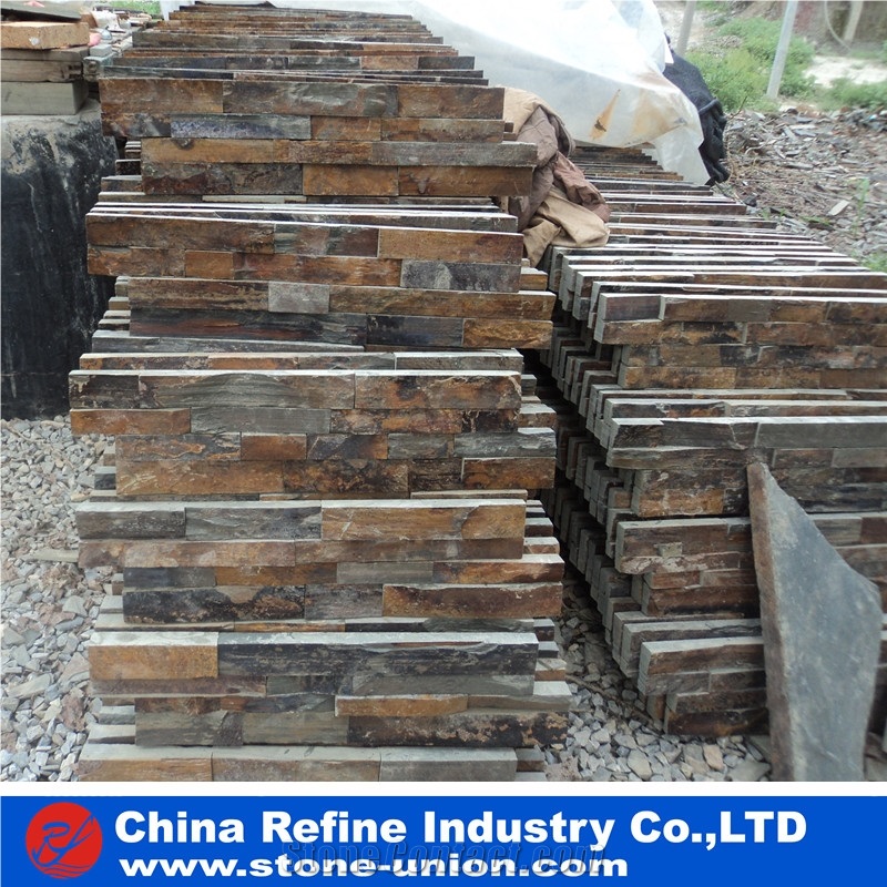 Rusty Panel from China , Rusty Slate Cultured Stone Hot Sale,On Sale China Rusty Quartzite Cultured Stone, Wall Cladding, Stacked Stone Veneer