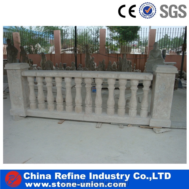 Sale White Marble Palisade, Exquisite Cheap Pillar,White Marble Garden Boulders,Exterior Decoration Handrail, Marble Garden Ornament