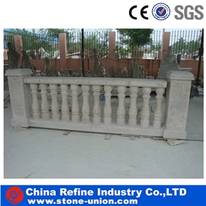 Sale White Marble Palisade, Exquisite Cheap Pillar,White Marble Garden Boulders,Exterior Decoration Handrail, Marble Garden Ornament