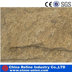 Tiger Skin Mushroom Quartzite, Yellow Quartzite for Interior Wall Stone Decoration,Building Stone,Mushroom Wall Cladding,Mushroom Wall Tile,Split Face Mushroom Stone