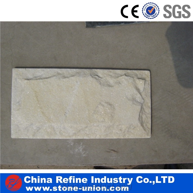 Tiger Skin Mushroom Quartzite, Yellow Quartzite for Interior Wall Stone Decoration,Building Stone,Mushroom Wall Cladding,Mushroom Wall Tile,Split Face Mushroom Stone