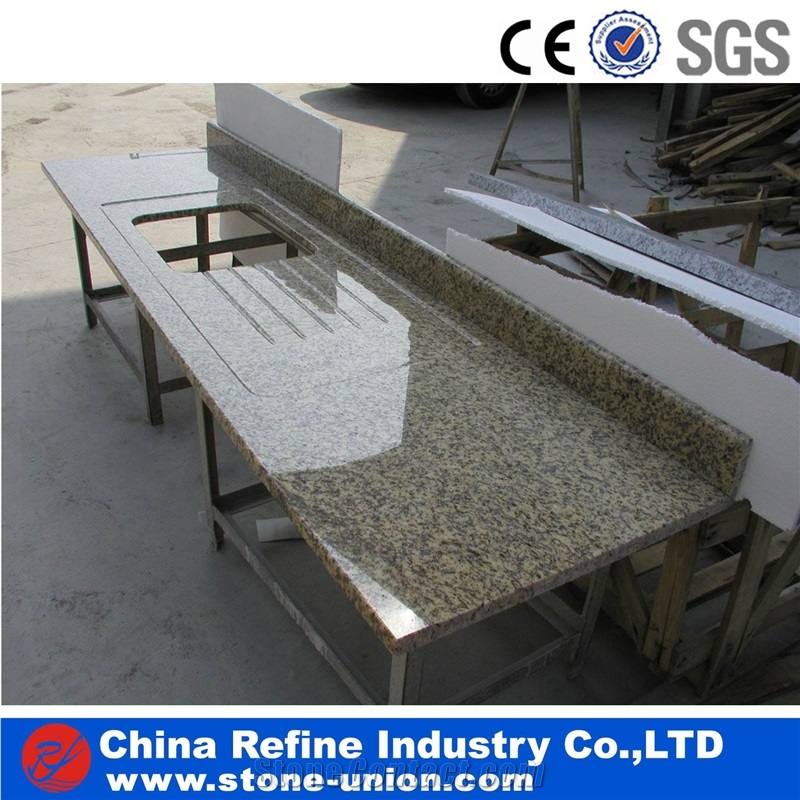 Top Grade Crema Granite Polished Countertop for Kitchen , 2016 Newest Countertop Of Polish Granite,Cut Size for Countertop