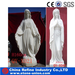White Large Marble Woman with Cute Boy Statue , White Marble Human Statue & Carving & Handcraft Marble Sculpture