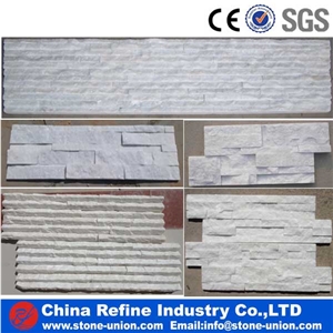 White Slate Cultured Stone White Stone Veneer 60x15cm