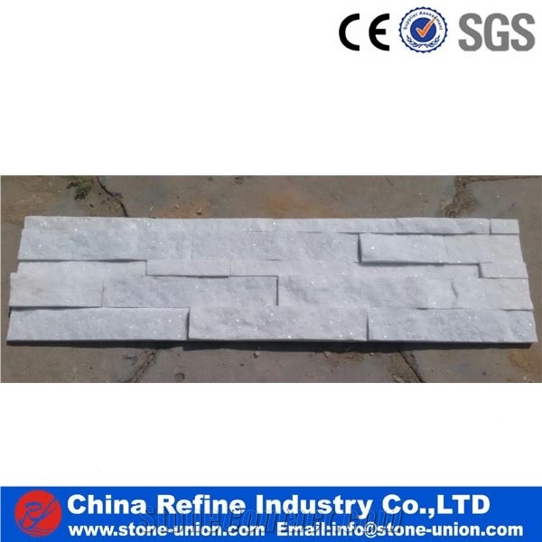 White Slate Cultured Stone White Stone Veneer 60x15cm