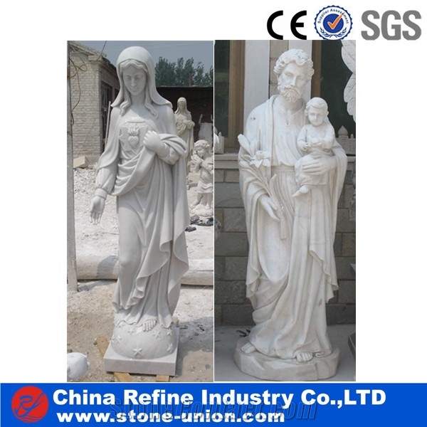 White Stone Marble Lady Sculpture for Garden,Handcarved Human Sculptures, Garden Statues,Stone Outdoor Sculpture for Sale,Religious Sculptures