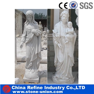 White Stone Marble Lady Sculpture for Garden,Handcarved Human Sculptures, Garden Statues,Stone Outdoor Sculpture for Sale,Religious Sculptures