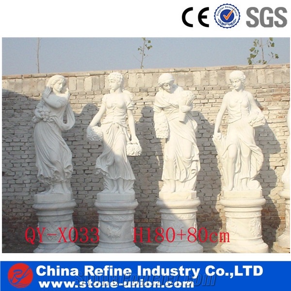 White Stone Marble Lady Sculpture for Garden,Handcarved Human Sculptures, Garden Statues,Stone Outdoor Sculpture for Sale,Religious Sculptures