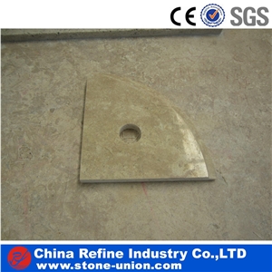 White Travertine Flooring Tiles, China White Travertine Slabs,Travertine Covering,Ivory Light Travertine Pattern Set