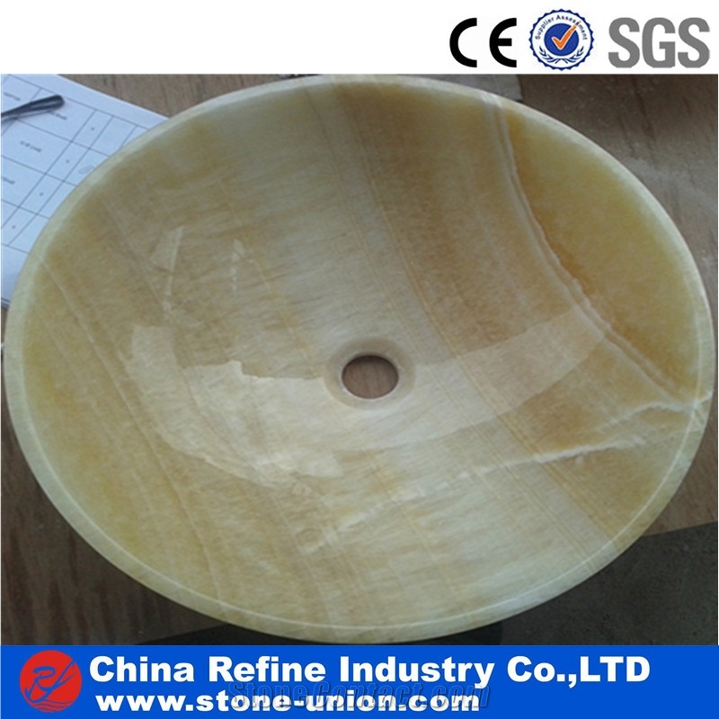 Yellow Onyx Oval Basins , Premium Onyx Bathroom Sinks,Rosin Crystal Yellow Farm Basins, Factory Nature Stone Sinks, Manufactured Cheap Wash Basins