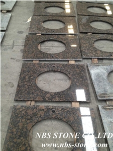 Baltic Brown Granite Bathroom Countertops,Finland Brown Granite Bath Tops