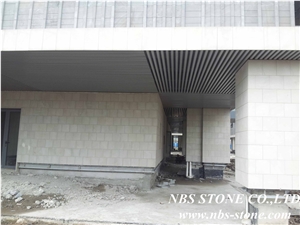 Chinese White Limestone Project,China Cream Bello Limestone Wall Tiles