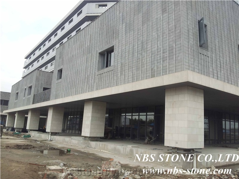 Chinese White Limestone Project,China Cream Bello Limestone Wall Tiles