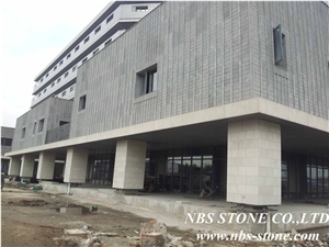 Chinese White Limestone Project,China Cream Bello Limestone Wall Tiles