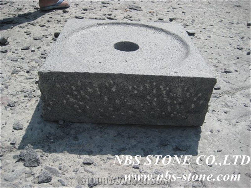 G654 Granite Natural Stone Oil Lanterns,China Fujian Black Natural Stone Oil Lanterns