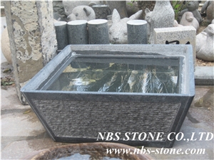 Granite Natural Stone Oil Lanterns,Grey Granite Oil Lanterns