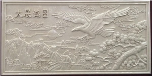 3d Natural Marble Stone Wall Relief Design