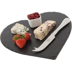 Natural Heart Shaped Slate Plate