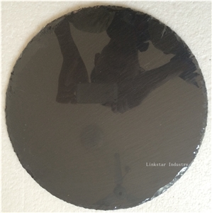 Natural Round Artistic Slate Trays Design