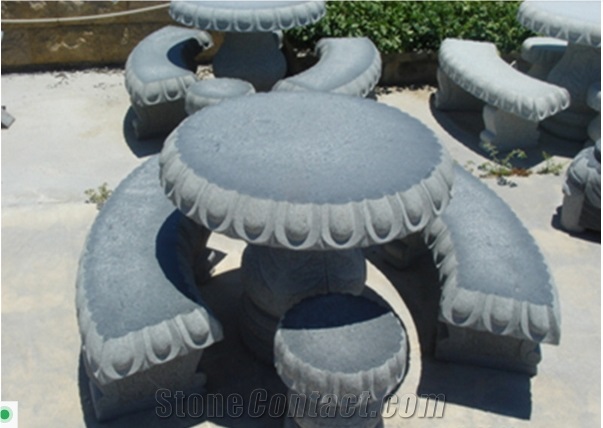 Outdoor Bench G682 Granite Park Bech Garden Stone Tables and Beches