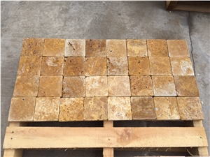 Gold Travertine Tumbled Floor Tiles, Yellow Travertine Floor Covering Tiles Gold Travertine Tumbled Floor Tiles, Yellow Travertine Floor Covering Tiles
