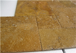 Gold Yellow Travertine Tiles & Slabs, Yellow Travertine Pattern Tiles, Floor Tiles, Wall Tiles