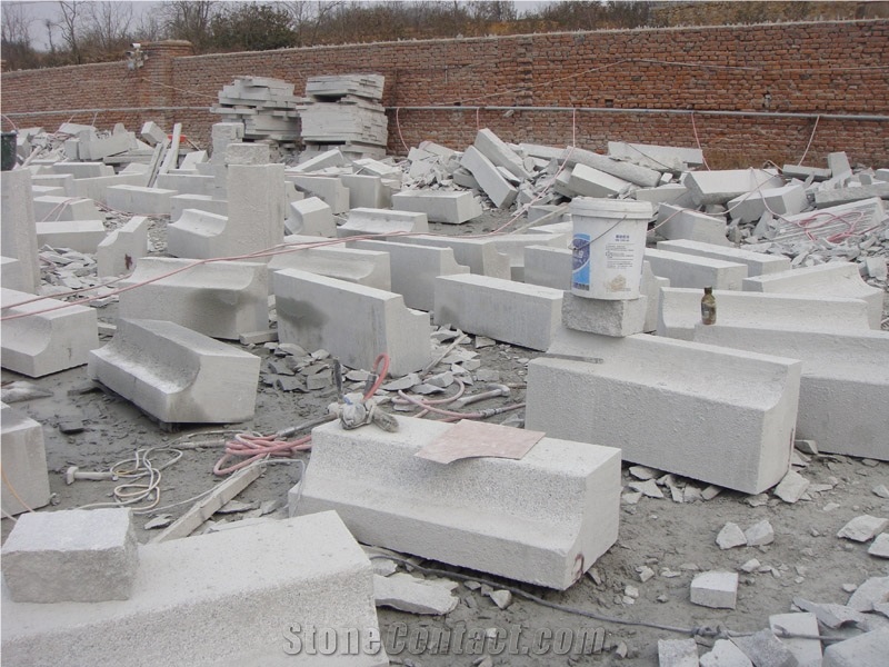 Bus Stop Stone, G341 Grey Granite Parking Stone
